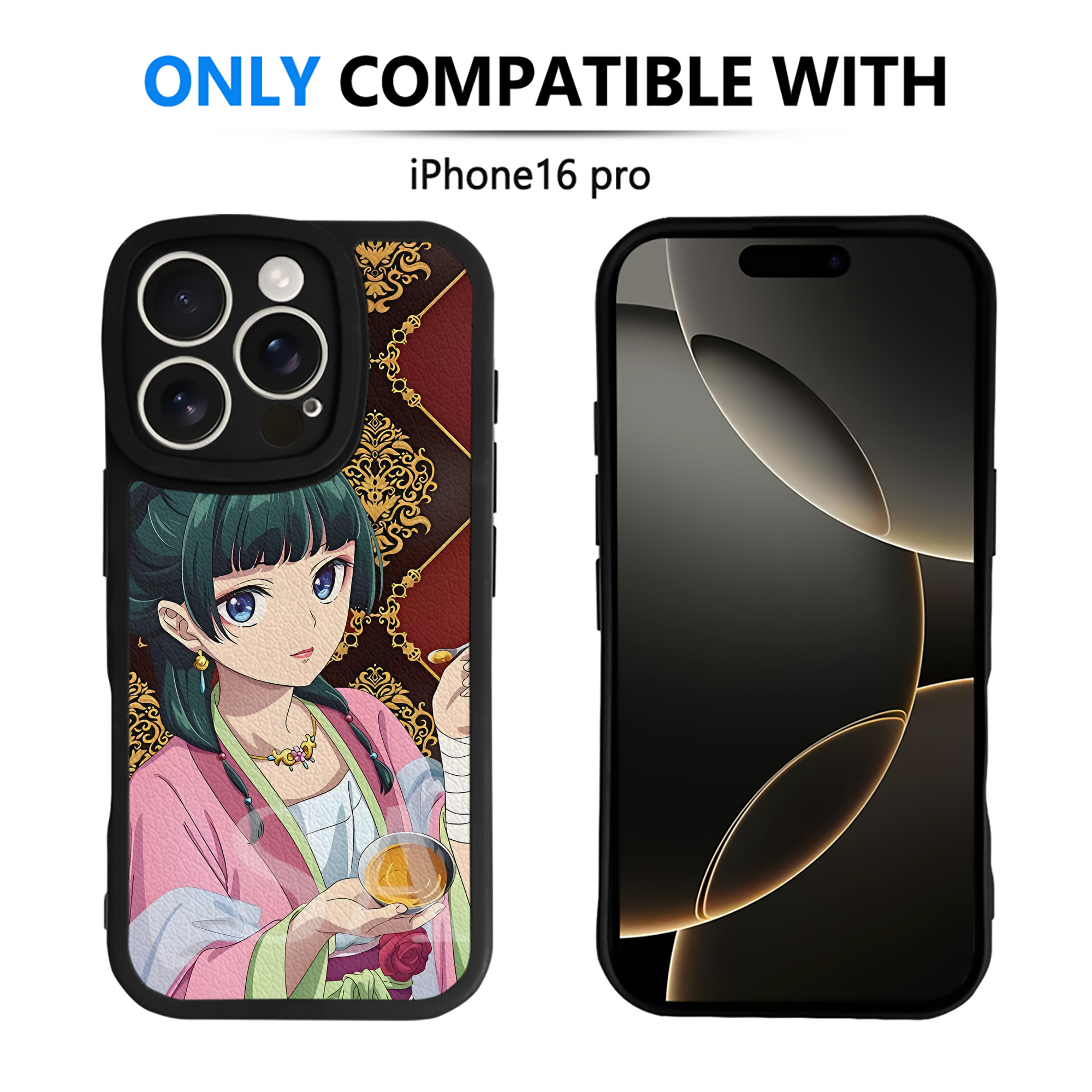 薬屋のひとりごと The Apothecary Diaries 【iPhone 16シリーズ対応】シリコンスマホケース（レザー調） 材質：シリコン